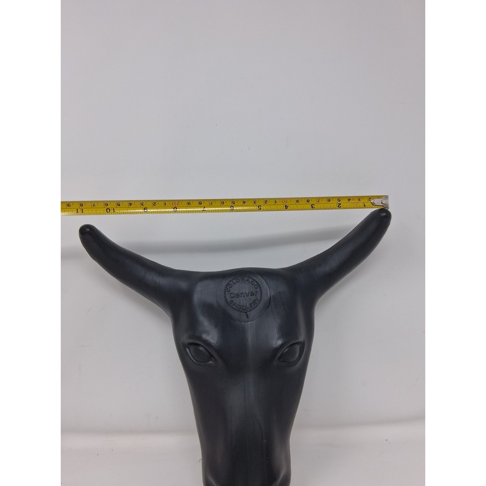 Colorado Saddlery Jr Steer Head Roping Dummy Black Plastic 14-31 11in Horns. Y - Picture 11 of 11